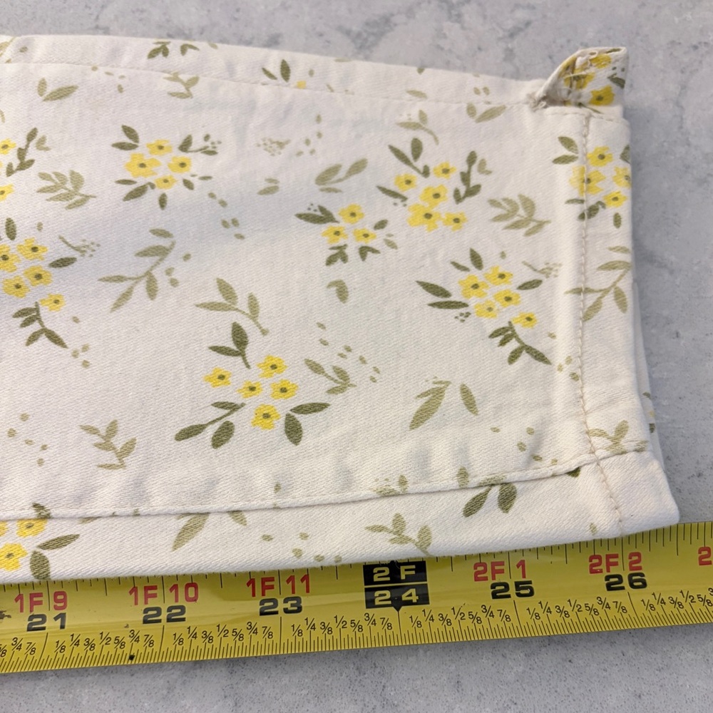 Judy Blue Yellow Floral Skinny Fit Pants Size  9/29 - Picture 6 of 6